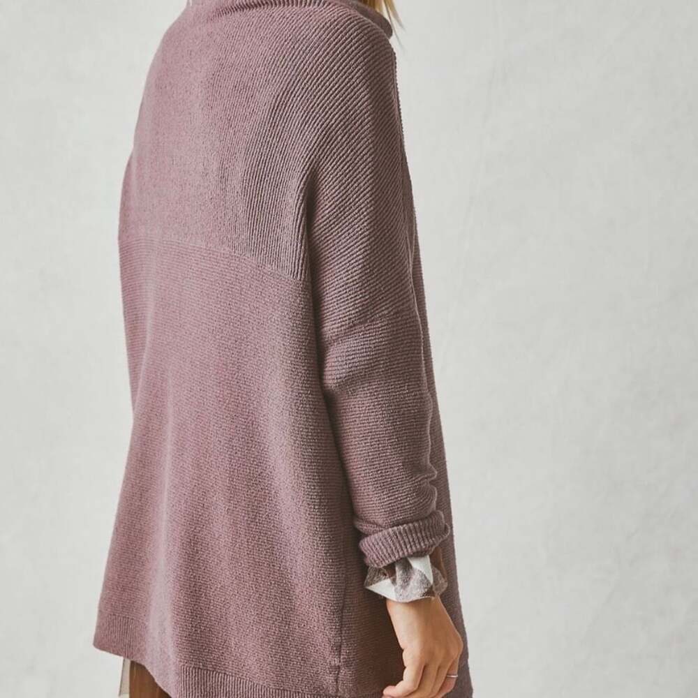 Free People Ottoman Slouchy Tunic Sweater Nutmeg Taupe - Picture 4 of 10